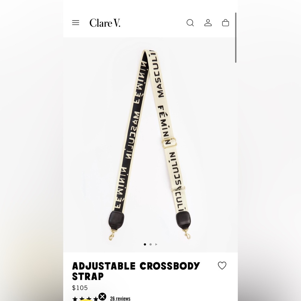Clare V shoulder strap